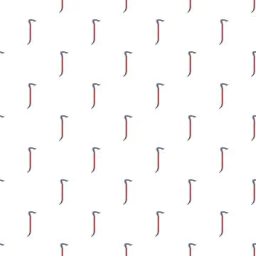 Crowbar tool seamless pattern tile construction equipment Stock Illustration