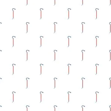 Crowbars creating a seamless repeating pattern background Stockillustratie