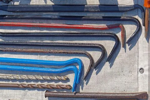 Crowbars pry bars Stock Photos