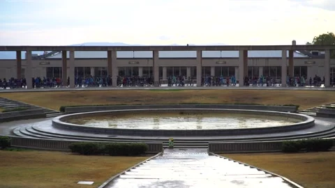Crowd accessing the celebration of an event Stock Footage 240340474