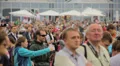 The crowd at airshow MAKS 2013 ( REAL TIME video) HD Footage