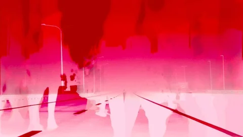 Crowd of anonymous people walking Stock Footage 72271911