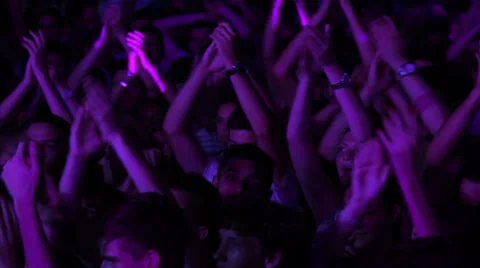 Crowd applauding Stock Footage 52609740