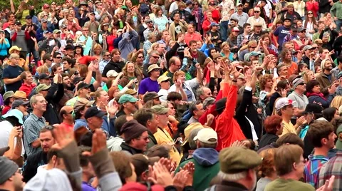 Crowd Applause Stock Footage 884420
