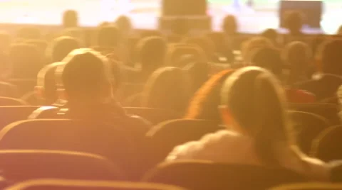Crowd audience cheerfully applauds clapping hands at the concert performance  Stock Footage 48820595