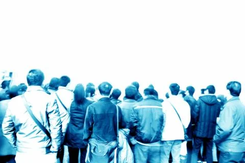 Crowd audience Foto stock