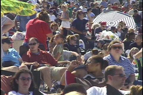 Crowd on Beach 3 Stock Footage 297327