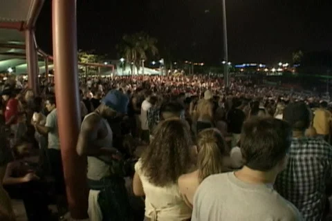 Crowd From Behind Stock Footage 290268