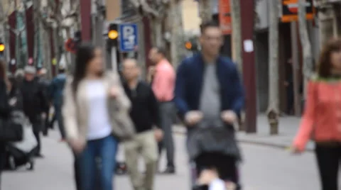 Crowd In The Blur Vídeo Stock 49333261