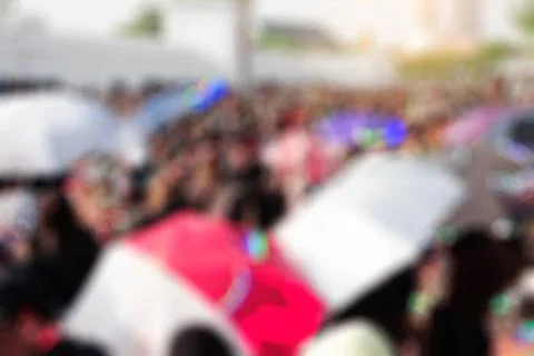 Crowd with blurred images. 스톡 사진
