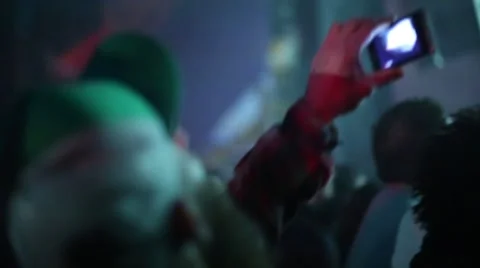 Crowd Captivated by Live Gig Stock Footage 46648648