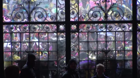 Crowd of carnavaliers in Dunkerque Video stock 52777402