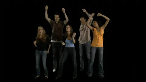 Crowd Cheering Stock Footage 78640