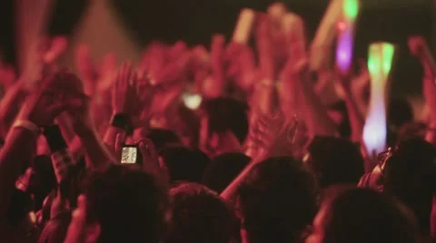 Crowd cheering live concert Stock Footage 45513819
