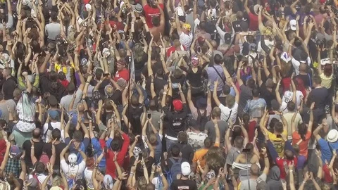 Crowd Cheering Live Concert 스톡 동영상 113334626