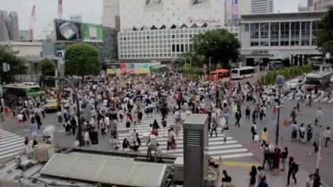 Crowd in the city Stock Footage 166734121