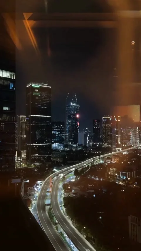 The crowd of a city at night Stock Footage 204790745