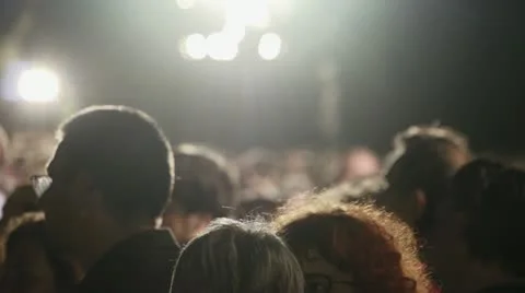 Crowd on a classical concert outside Stock Footage 22241788