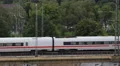 Crowd Commuters Traveler Traveling German Intercity Express ICE DB Train Passing HD Footage