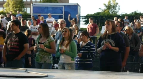 Crowd at concert Vidéo 8683429