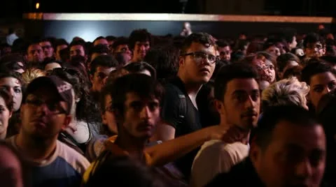 Crowd at concert Stock Footage 11060900