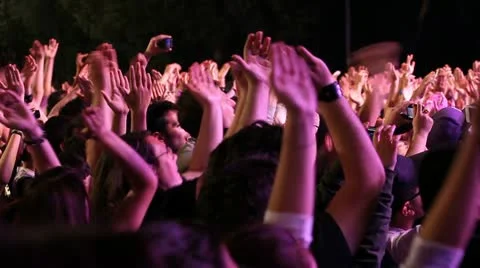 Crowd at concert Stock Footage 11061015