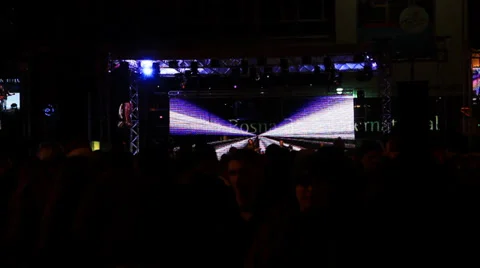 Crowd At Concert Video stock 34993395