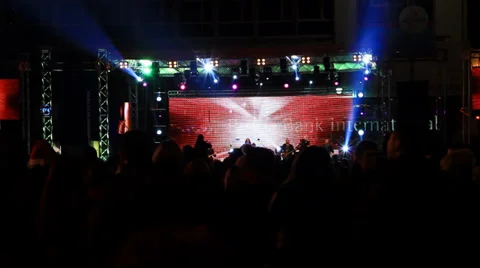Crowd At Concert Stock-Footage 34993475