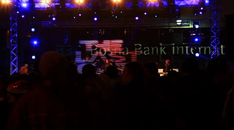 Crowd At Concert Stock Footage 34993604