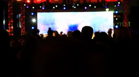 Crowd At Concert 스톡 동영상 34993814