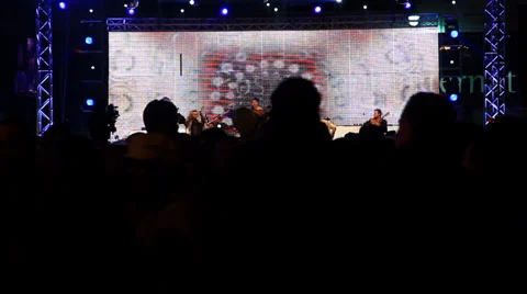 Crowd At Concert Stock Footage 35171359