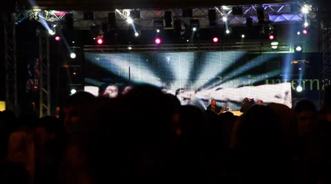 Crowd At Concert Stock Footage 35171371