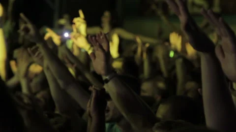 Crowd at the concert Stock Footage 52607831