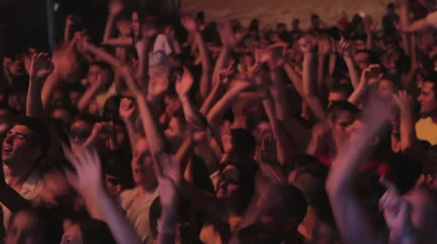 Crowd at the concert Stock Footage 52607997