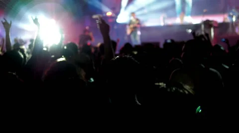 Crowd In Concert Stock Footage 62289137