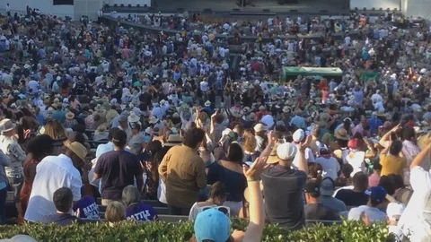 Crowd at a concert Stock Footage 111597096