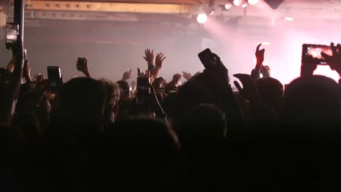 Crowd at concert Stock Footage 119279056