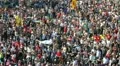 Crowd at concert (pan) HD Footage