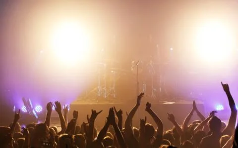 Crowd at concert Stock Photos