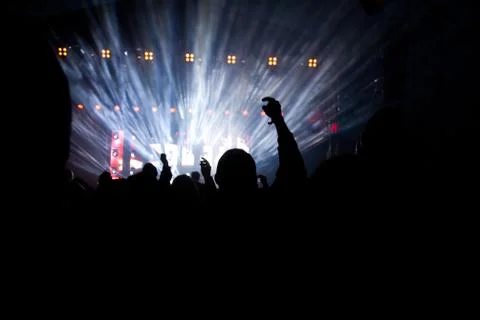 Crowd at concert Stock Photos