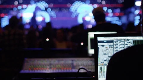 Crowd At Concert Rack Focus Stock Footage 116608219