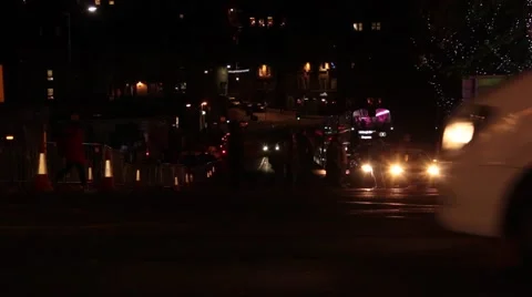 Crowd Crossing Street time lapse Stock Footage 44234213