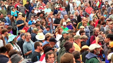 Crowd Dancing Static Stock Footage 883996