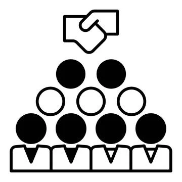 Crowd Dualtone Icon 库存插图