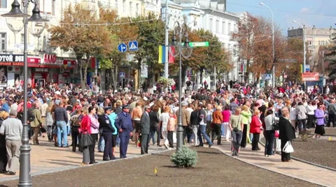 Crowd Stock Footage 8649703