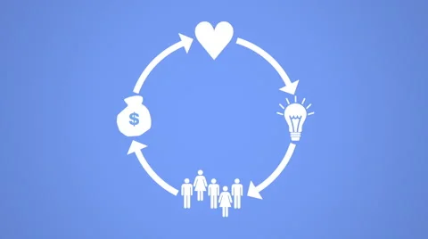 Crowd Funding Concept Animation Vídeos de archivo 58498329