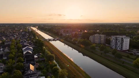 Crowd gathering on bridge over busy highway Stock Footage 314071521