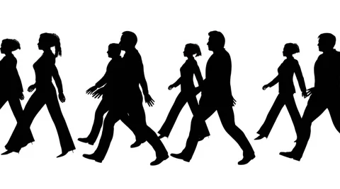 The crowd goes, animation,slow motion Stock Footage 60938481