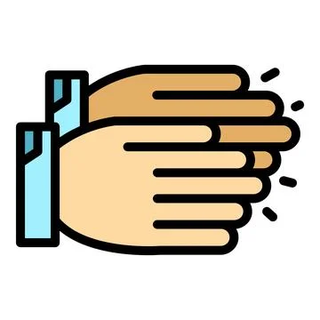 Crowd handclap icon vector flat Stock Illustration
