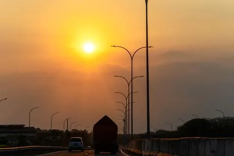 Crowd High Voltage Electrical Cable Foto stock